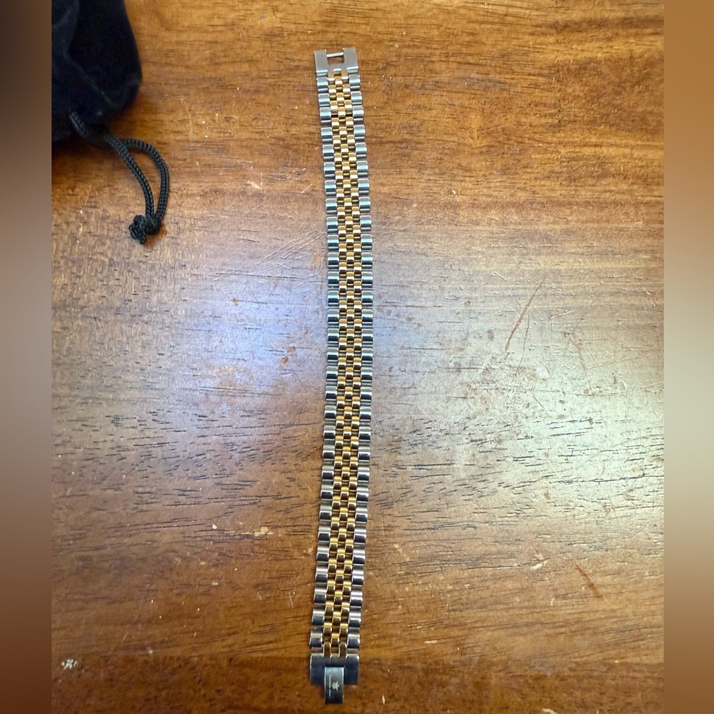 Blackjack Mens Gold Stainless Steel Watch Link
Bracelet- NEW